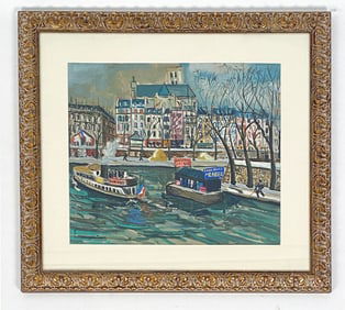 LUCIEN GENIN (FRENCH, 1894-1953) PARIS SCENE