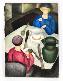 FRANCESCA SEULITRINIC 1924 MODERNIST O/C