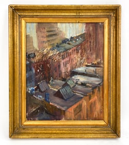 ATTR. ANTHONY SPRINGER (NY 1928-1995) NYC ROOFTOPS