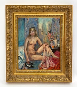 THEODORA KANE (1906-1977) NUDE PORTRAIT O/B