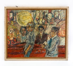 DAVID AZUZ (1942-2014) EXPRESSIONIST O/C