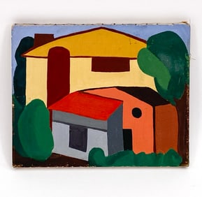 ABSTRACT MODERNIST O/C PAINTING