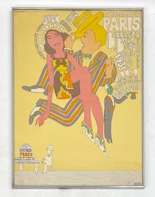SEYMOUR CHWAST AMERICAN IN PARIS MOVIE POSTER 1967