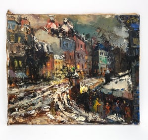 OLIVIER FOSS (1920-2002) POST IMPRESSIONIST O/C