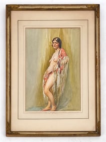 J. A. HAGSTROM (SWEDISH 19TH/20TH C) NUDE PORTRAIT