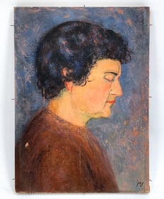 EARLY 20TH C. PORTRAIT OF WOMAN O/C