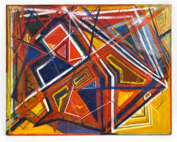 20TH CENTURY ABSTRACT O/C PAINTING