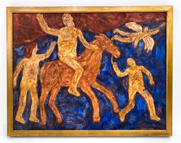 LIONEL KALISH (1931 - 2022) EXPRESSIONIST 1961 O/C