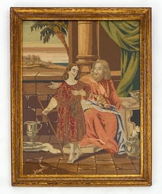 AFTER OSBERGHAUS NEEDLE POINT OF RELIGIOUS SCENE