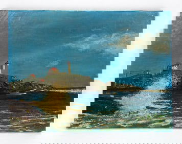 JOHN MACGRADY COASTAL SCENE O/C