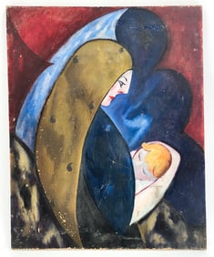 CURTIS MOFFAT (1887-1949) ABSTRACT MODERNIST O/C