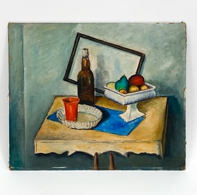 20TH CENTURY STILL LIFE O/B PAINTING