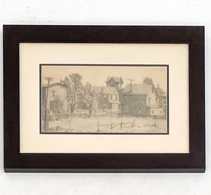 EARLY 20TH C. PENCIL DRAWING ON PAPER