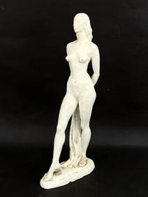 NUDE WOMAN PLASTER SCULPTURE