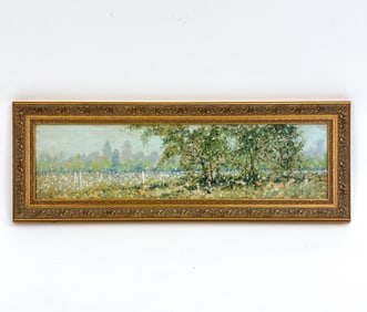VALIERE IMPRESSIONIST LANDSCAPE O/C 1960
