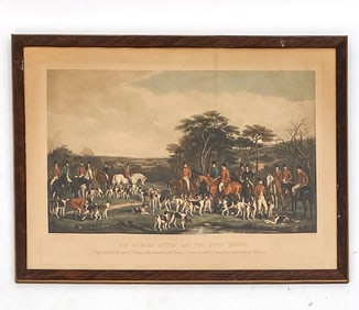 THOMAS MCLEAN (1788-1875) HUNT SCENE LITHOGRAPH