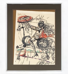 AFTER SALVADOR DALI CRAZY HORSE LITHOGRAPH