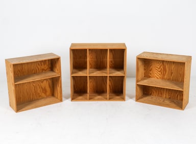 SCANDINAVIAN PINE BOOKSHELF GROUPING