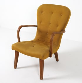 PHILIP ARCTANDER STYLE BEECH LOUNGE CHAIR