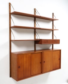 POUL CADOVIUS CADO WALL SHELF SYSTEM C. 1960S