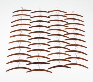 DANISH TEAK CLOTHES HANGERS C. 1960S