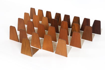 KAI KRISTIANSEN DANISH TEAK & ROSEWOOD BOOKENDS