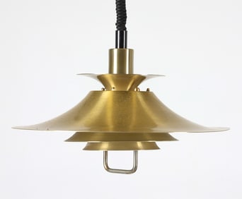 FRANDSEN DANISH 'RISE & FALL' BRASS PENDANT LIGHT
