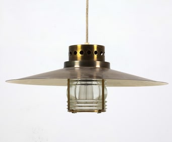 SVEND AAGE HOLM SORENSEN BRASS PENDANT LIGHT
