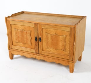 HENNING KJAERNULF STYLE DANISH OAK CABINET 1970S