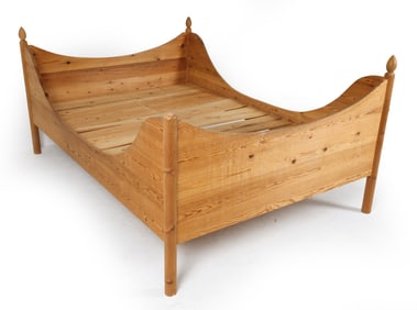 DANISH PINE FULL BED FRAME C. 1970S