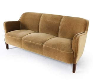 MID-CENTURY DANISH MOHAIR SOFA C. 1960S