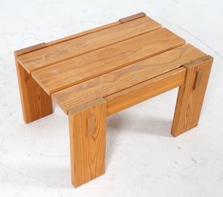 SCANDINAVIAN PINE SIDE TABLE C. 1970S