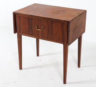SCANDINAVIAN ROSEWOOD SEWING TABLE CHEST C. 1960S