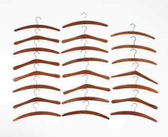 DANISH TEAK CLOTHES HANGERS GROUPING C. 1960S