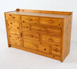 SCANDINAVIAN PINE CHEST OF DRAWERS C. 1970S