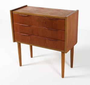 DANISH TEAK NIGHTSTAND CHEST C. 1960S