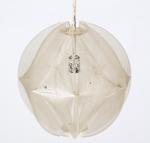 PAUL SECON SOMPEX NYLON PENDANT LIGHT C. 1970S