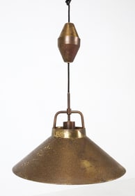 JO HAMMERBORG FOG & MORUP PENDANT LIGHT C. 1970S