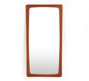 DANISH TEAK WALL MIRROR C. 1960S