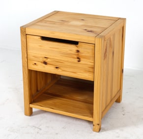 SWEDISH PINE NIGHTSTAND C. 1970S