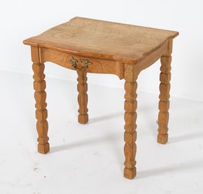 KAJERNULF STYLE DANISH OAK SIDE TABLE C. 1970S