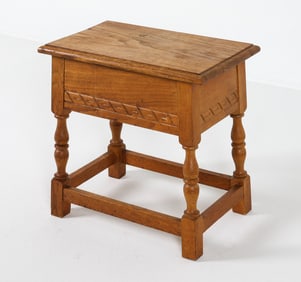 DANISH OAK SIDE TABLE C. 1970S
