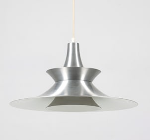 MID-CENTURY DANISH SAUCER PENDANT LIGHT