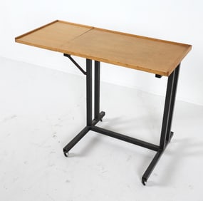 MID-CENTURY DANISH TEAK ROLLING DESK