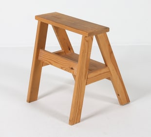 SCANDINAVIAN PINE STEPLADDER C. 1970S