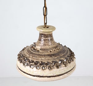 DANISH STUDIO CERAMIC PENDANT LIGHT C. 1970S