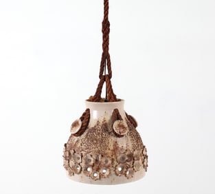 DANISH STUDIO CERAMIC PENDANT LIGHT C. 1970S