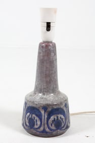 DANISH STUDIO CERAMIC TABLE LAMP C. 1970S