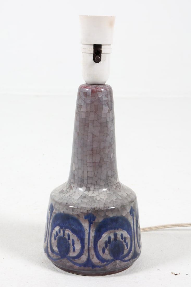 DANISH STUDIO CERAMIC TABLE LAMP C. 1970S (1 of 8)