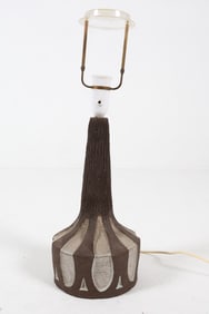DANISH STUDIO CERAMIC TABLE LAMP 1969